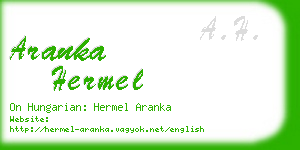 aranka hermel business card